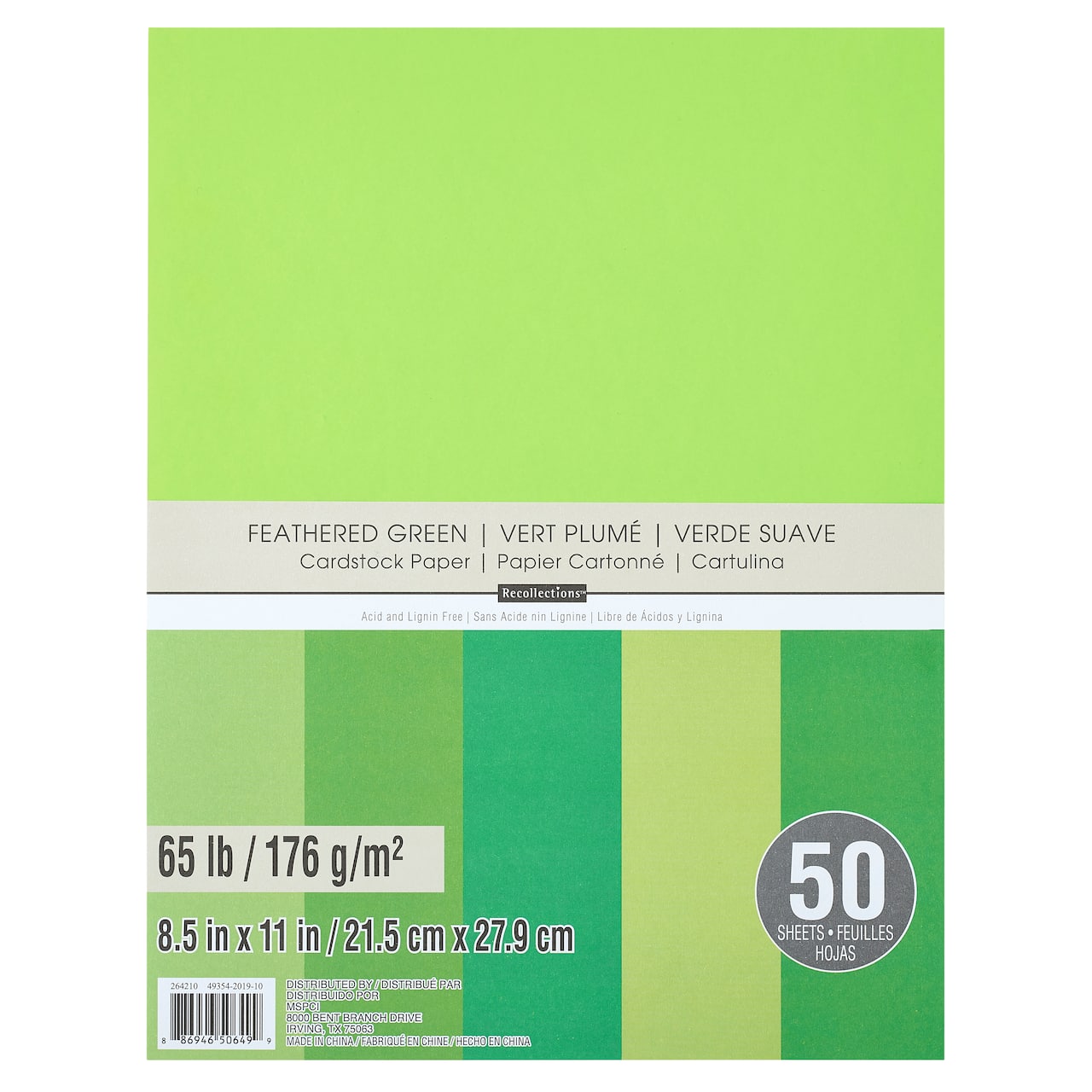 8.5" x 11" 65lb. Cardstock Paper Pack by Recollections™, 50 Sheets